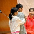 デフリンピック金メダリスト、片山結愛選手が高松市で小学生指導