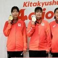 デフリンピック女子バスケで金　北九州出身の3選手が市役所を表敬