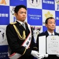 中日の根尾投手、岐阜・高山署の一日警察署長に　犯罪防止呼びかけ