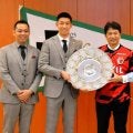 J1鹿島・鬼木監督「水戸と面白いゲームしたい」　茨城知事にV報告