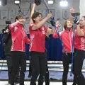 【カーリング】「勝ちポーズ決まりました」五輪決定時のフォルティウスの弓を引くポーズ好評