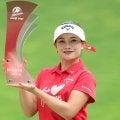 【JLPGAアワード】河本結、ピンク色のロングドレスでスピーチ　特別賞受賞