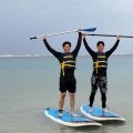 【阪神】ハワイでサップ初体験！湯浅京己「体幹むずい」及川雅貴「湯浅さんは成長すごかった」