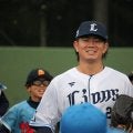 【西武】今井でも今永でもない！青山美夏人が母校で野球教室　子どもの標的もプロ３年目の総決算