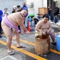 朝乃山、餅つきで誓った現役を長く、太く「来年は三役になって年越しを」