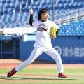 バッテリイズ応援ピッチ、エースの126キロに大きな拍手／NPBジュニアトーナメント