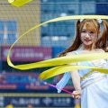 “美しすぎる開脚”で台湾も魅了　ミニスカ衣装で共演…元巨人チアが「めっちゃ可愛い」