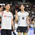 渡辺・田口組が混合ダブルスＶ　ペア本格始動から１年３カ月で日本一に　田口「次は世界一を目指したい」