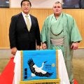 新大関・安青錦に新たな化粧まわし　コウノトリが描かれ「すごく素敵なデザイン」