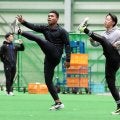 【日本ハム】“朝活”新人合同自主トレ　午前6時20分集合「しっかり声を出して練習できた」