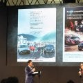 モリゾウが東京オートサロンのカンファレンスでヒョンデのWRCタイトルお祝い広告を紹介