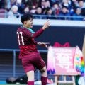 【高校サッカー】尚志が夏の王者・神村学園に先制　初先発の岡大輝が期待に応えるヘッド