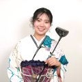 菅楓華が水色の振り袖姿を披露…はたちの集いに出席「お酒も飲めるし、すごく楽しみ」　女子ゴルフ