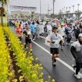 早春の指宿路、8800人駆ける　菜の花マラソン大会