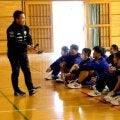 【ラグビー】静岡ブルーレヴズ「中学生一斉観戦」に向けて向陽中で応援練習　１７日にホームで相模原戦