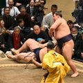 義ノ富士が大の里にも勝利で２日連続の金星　通算３個目　対大の里２戦２勝