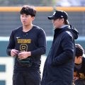 【阪神】ドラ1立石正広が別メニュー　新人トレでノック入らず