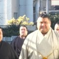 天覧相撲、力士が続々と“袴姿”で会場入り「義ノ富士派手だな」ひと際目を引くスタイルに元若乃花「若いので明るい色がいい」 高安さすがの“風格”にも反響