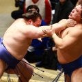 新大関安青錦、尊敬する若隆景に勝って連敗回避　天覧相撲後の懇談会は「心に残った」と振り返り