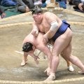 阿炎が３場所ぶりの勝ち越し「素直にうれしいが、まだ終わっていない」　優勝争いでもトップタイ２敗