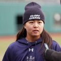 米女子から指名の島野愛友利がDeNA山崎康晃自主トレに参加「選手としての在り方ですごく尊敬」