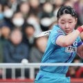 【卓球】17歳張本美和４強　長崎美柚から逆転勝利　初優勝目指して準決勝は横井咲桜
