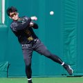 【阪神】右脚肉離れのドラ１立石正広が屋外練習再開　終始リラックスの表情でキャッチボールなど