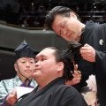 「髪の毛遊ばせちゃう系の髪型！？素敵」断髪式の元照ノ富士、異例の新ヘアに反響「髪の毛ふわふわなんだね」「ワイルド～」「イケメン過ぎ」