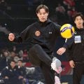 ファン投票選出の高橋藍は「ＴＥＡＭ　ＴＡＩＴＯ」スタメン　スパイク決めてスマイル全開　ＳＶリーグ男子オールスター