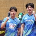【卓球全日本】男子ダブルスは篠塚大登、谷垣佑真組が初Ｖ　「切磋琢磨できたから強くなれた」中高大の同期コンビが１０年間の集大成