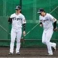 【阪神】近本光司はシート見守る、大山悠輔も完全には入らず…浜田太貴は外野も一塁も「練習」
