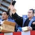 連覇の安青錦　周囲の変化実感「またもう一つ上を目指したい」　豊川稲荷東京別院で節分会、山田邦子らと豆まき