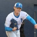 【日本ハム】山崎福也「感触いい」初の直球のみブルペン40球　山本昌臨時コーチへ弟子入り熱望