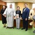 安青錦が江東区長を表敬訪問　初場所での連覇を報告「横綱を目指して頑張る」
