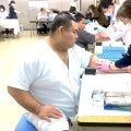 関脇・高安が採血で“一発パス”…血管すぐ見つかり「体脂肪が下がったかな」…両国国技館で健康診断