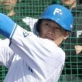 日本ハム　西川遥輝が紅白戦初打席で死球受け球場騒然　打席に倒れ込みスタッフが担架を搬入→自力で起き上がりプレー続行　スタンドから拍手