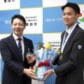 【春高バレー】日本一・東山の中西煌生主将が故郷の磐田市役所訪問…全国で準優勝５回「高校最後の大会でやっと」
