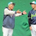 ヤクルト・池山監督　青柳に直接指導　身ぶり手ぶりでレクチャー「もう一度復活してもらいたい」