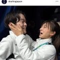 坂本花織　メダリスト２人を祝う姿が「お母さんに見えてきた」鍵山優真とハグ、佐藤駿とハイタッチ「次はかおちゃんの番」