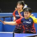 女子ダブルス　高森愛央＆新谷莉央組がＶ　「２人で勝てた」急造ペア１週間でも息ピッタリ　大阪国際招待卓球選手権