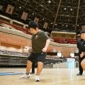 新弟子運動能力検査に小兵２人が受検　再開後初の複数人受検　50メートル走など経て即日合格