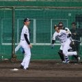 阪神２軍　町田がシート打撃で今朝丸から本塁打　初球を捉え左中間スタンドへ豪快な一発