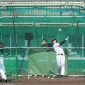 阪神・立石が初の屋外フリーで快音連発　広角に打ち分ける技術も披露　平田２軍監督も熱視線