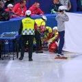 【ショートトラック】転倒で目にブレード直撃で流血の選手「目は異常なし」発表も頬骨骨折か