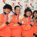 スノボの木村葵来、村瀬心椛らが帰国「一番上の表彰台は景色が高い」