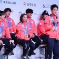 【五輪】「りくりゅう」木原龍一「パートナーの璃来ちゃんと最後まで走り抜けた」　選手団帰国会見