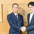 智弁学園の主将らが奈良県庁訪問　センバツ「一戦一戦、上を目指す」