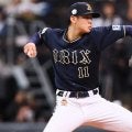 オリックス・山下舜平大　新球カット手応え　初ＮＰＢ対外試合で好投　最速１５５キロ、２回２／３を無失点　