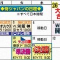 侍ジャパンの日程／一覧