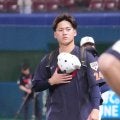 【WBC】緊急招集の金丸夢斗「本物だ…」大谷翔平と初対面　辞退の松井裕樹からはメッセージ　